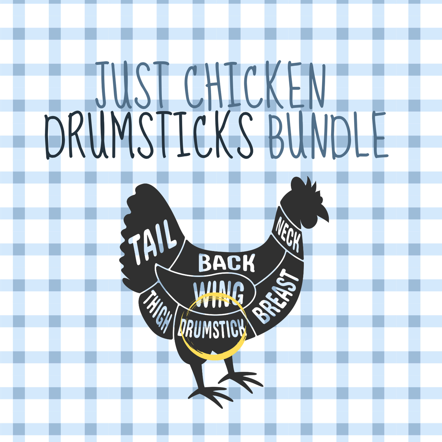 Just Chicken Drumsticks 5 LB Bundle