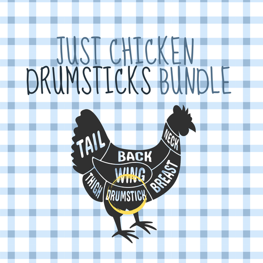 Just Chicken Drumsticks 5 LB Bundle