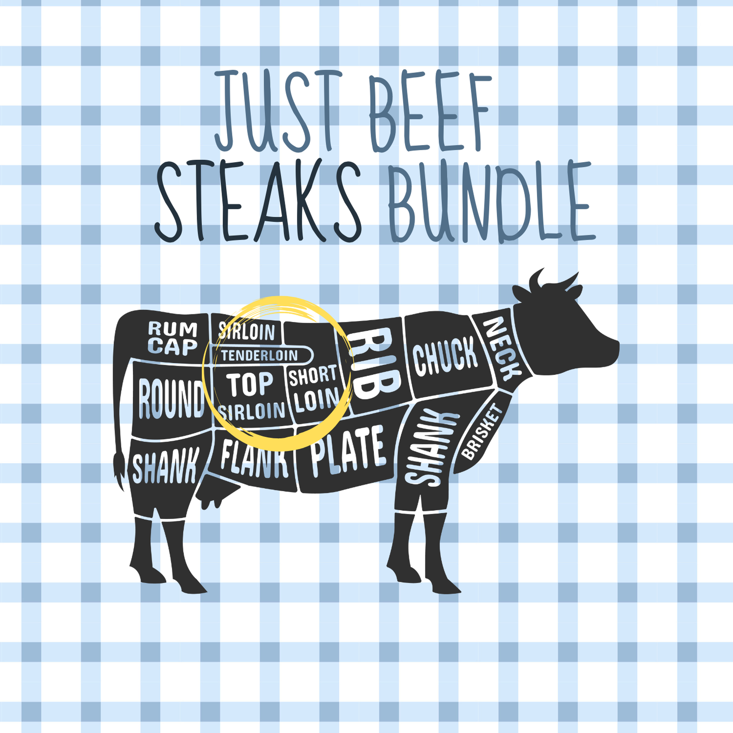 Just Beef Steaks 5 LB Bundle