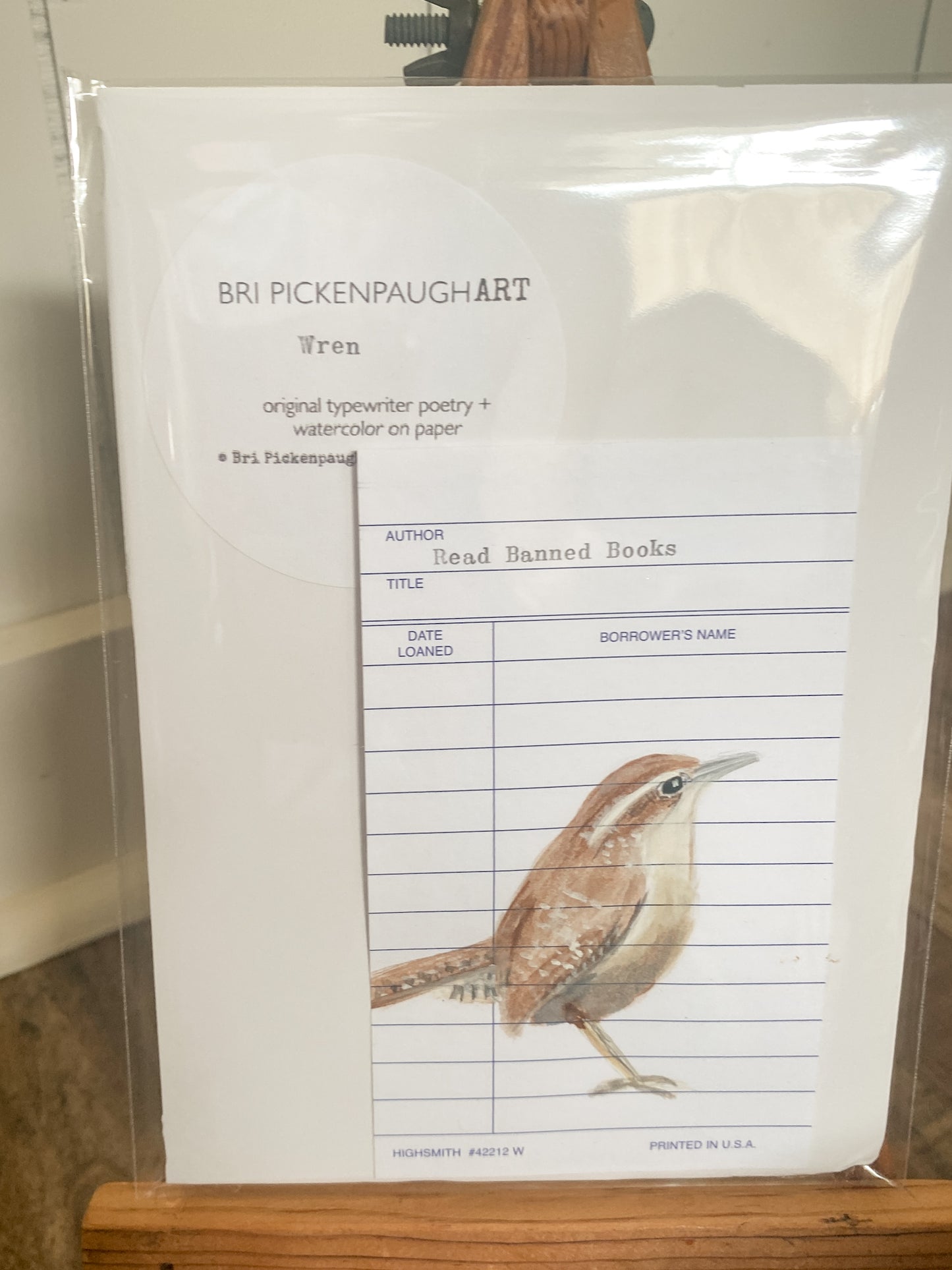 Original Watercolor Bookmark