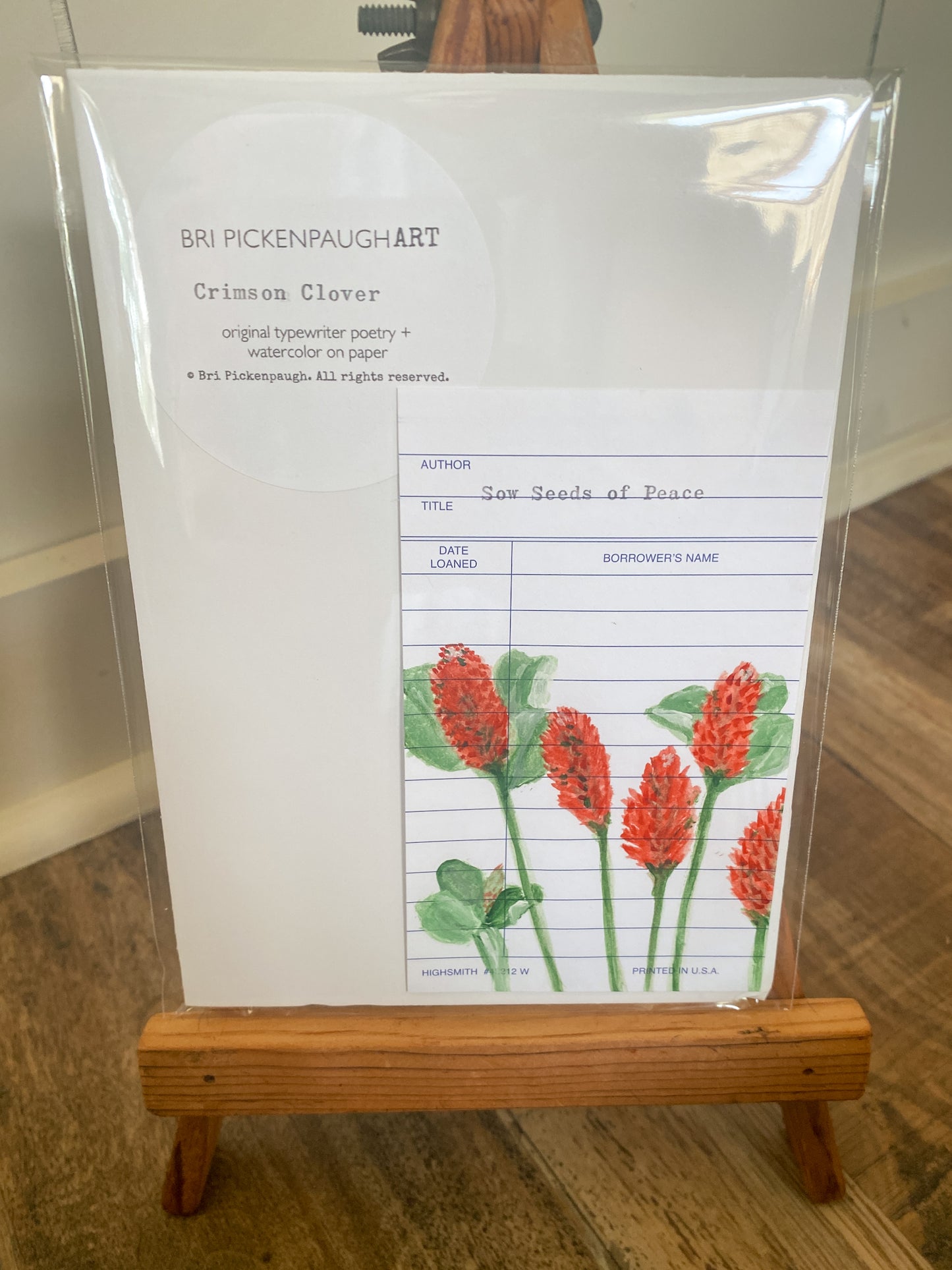 Original Watercolor Bookmark